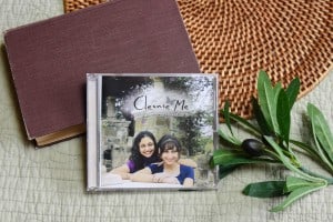 CD of "Cleanse Me". The music is surrounded by a bible and a small leafy plant.
